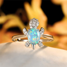 Load image into Gallery viewer, Cute Tortoise Crystal Zircon Ring For Women And Girls