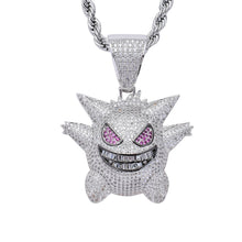 Load image into Gallery viewer, 【Free Shipping】Hip Hop Bling Iced-Out Gengar Pendant Necklace