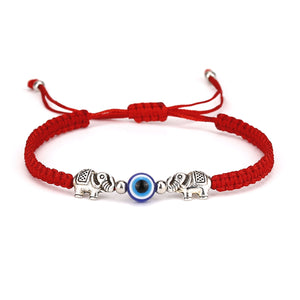 7 PCS Evil Eye Braided Adjustable Bracelet