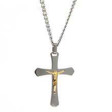 Load image into Gallery viewer, Titanium Steel Jesus Cross Pendant