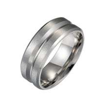 Load image into Gallery viewer, 8MM Mens Stainless Steel Finger Ring