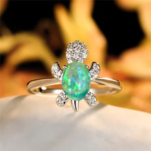 Load image into Gallery viewer, Cute Tortoise Crystal Zircon Ring For Women And Girls