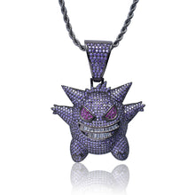 Load image into Gallery viewer, 【Free Shipping】Hip Hop Bling Iced-Out Gengar Pendant Necklace