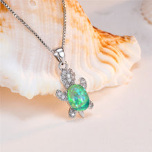 Load image into Gallery viewer, Cute Tortoise Crystal Zircon Necklace For Women And Girls