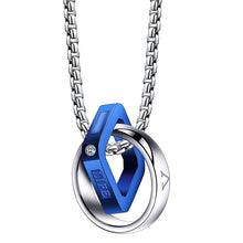 Load image into Gallery viewer, Men&#39;s Simple Double Ring Necklace