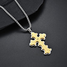 Load image into Gallery viewer, Men&#39;s Gothic Style Large Cross Necklace