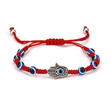 Load image into Gallery viewer, 7 PCS Evil Eye Braided Adjustable Bracelet