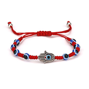 7 PCS Evil Eye Braided Adjustable Bracelet