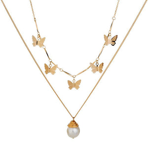 Women's Gold-Plated Exquisite Pendant Necklace