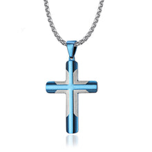 Load image into Gallery viewer, Men&#39;s Simple Curved Cross Necklace