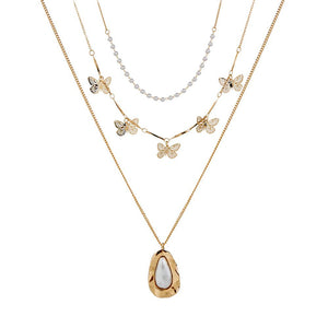 Women's Gold-Plated Exquisite Pendant Necklace