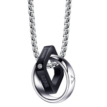 Load image into Gallery viewer, Men&#39;s Simple Double Ring Necklace