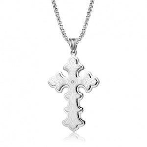 Men's Gothic Style Large Cross Necklace