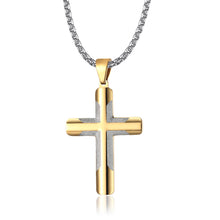 Load image into Gallery viewer, Men&#39;s Simple Curved Cross Necklace