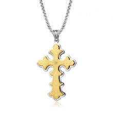 Load image into Gallery viewer, Men&#39;s Gothic Style Large Cross Necklace