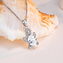 Load image into Gallery viewer, Cute Tortoise Crystal Zircon Necklace For Women And Girls