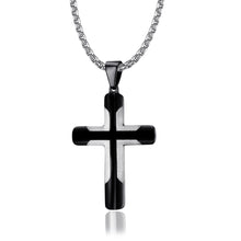 Load image into Gallery viewer, Men&#39;s Simple Curved Cross Necklace