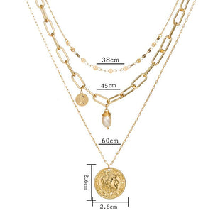 Women's Gold-Plated Exquisite Pendant Necklace