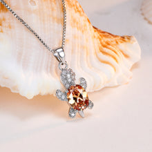 Load image into Gallery viewer, Cute Tortoise Crystal Zircon Necklace For Women And Girls