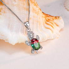 Load image into Gallery viewer, Cute Tortoise Crystal Zircon Necklace For Women And Girls