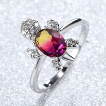 Load image into Gallery viewer, Cute Tortoise Crystal Zircon Ring For Women And Girls