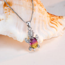 Load image into Gallery viewer, Cute Tortoise Crystal Zircon Necklace For Women And Girls