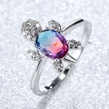 Load image into Gallery viewer, Cute Tortoise Crystal Zircon Ring For Women And Girls