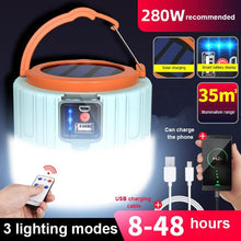 Load image into Gallery viewer, Solar Power LED Camping Light With USB Charge