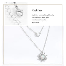 Load image into Gallery viewer, Moon and Sun Layered Necklace Gift for Women