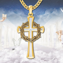 Load image into Gallery viewer, Crown of Thorns Cross Pendant Necklace And Ring