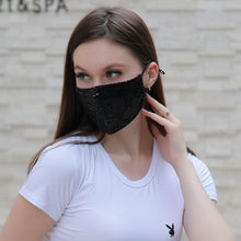 Load image into Gallery viewer, Fashion shiny Facewashable And Reusable Outdoor Sequined Cover Face-Mask