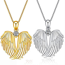 Load image into Gallery viewer, Women Love Heart Shaped Wings Necklace