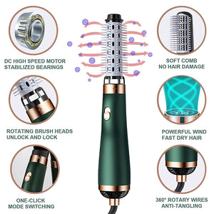 NEW Hair Dryer Hot Air Brush For Drying Straightening Curling Hair Volumizer（Free Shipping）