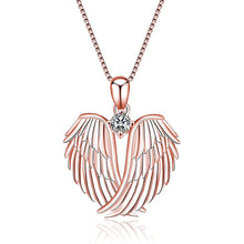 Load image into Gallery viewer, Women Love Heart Shaped Wings Necklace