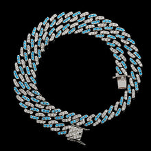 Load image into Gallery viewer, 9MM Colorful Zircon Cuban Chain