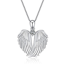 Load image into Gallery viewer, Women Love Heart Shaped Wings Necklace