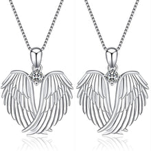 Load image into Gallery viewer, Women Love Heart Shaped Wings Necklace